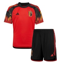 Belgien Hjemme Trøje Børn VM 2022 Kortærmet (+ Korte bukser)